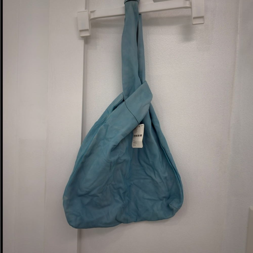 Free People Light Blue Shoulder Bag small damage